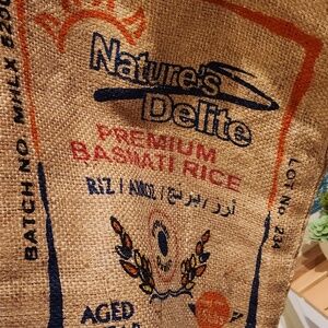 Burlap Sack Basmati Rice